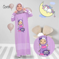Gamis anak perempuan gyq kids 3-10 tahun - M