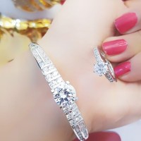 xuping gelang cincin lapis emas putih 24k 1510