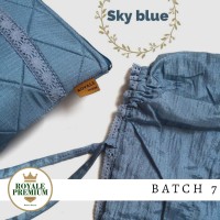 Mukena Parasut Royale Premium Sky Blue