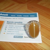 Sulaiman Kendit Ring Perak Cina size: 7/8 Dim : 23x13x6mm