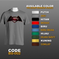 T-shirt / Kaos Superhero : Batman vs Superman | BS-001