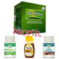 PAKET STIM FIBRE+MADU ASLI+SPIRULINA+GAMAT HPAI (untuk PROMIL)