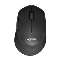Logitech M331 Silent Plus Mouse Wireless - Black / Hitam