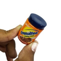 Magnet kulkas miniatur botol selai coklat Ovomaltine