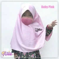 Jilbab Anak/Kerudung Instan Anak Serut size S | Baby Pink