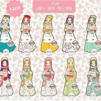 Gantungan Kunci single Muslimah edisi Hobi