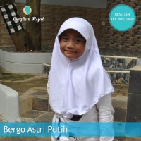 Jilbab Sekolah Anak Warna Putih Size L Harga Grosir Murah