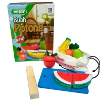 Nobie Buah Potong Seri (dus) / Mainan Kayu Anak Edukasi
