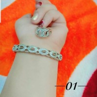 xuping gelang cincin lapis emas putih 24k 2413