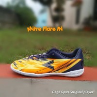 Mitre Flare in Sepatu Futsal - Orange/Navy/Yellow