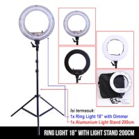 Ring Light 18 inch with Light Stand 200cm