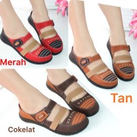 Sepatu Sandal Wanita Flat Bakpau ORI MULAN 1761