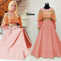 GAMIS PESTA OSCAR SALEM MAXI BRUKAT CANTIK PARTY COCOK U SERAGAM