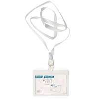 Bantex ID Card Holder Lanyard 90x54mm Landscape #8863