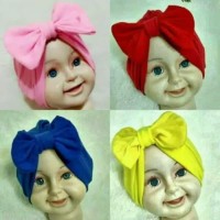 Turban Bayi/Anak Big Bow 1Warna (0-2th)