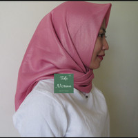 Jilbab kerudung segiempat shinar gliter Ansania AG-Dusty Pink