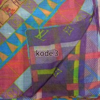 Jilbab Segi Empat Katun Motif Bolak Balik Seri BB-P (Part 1)