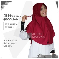 Jilbab Serut L Pet Antem Mazoya Adiba Jokowi Hijab Khimar Instan