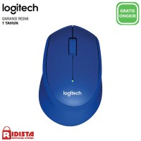 Mouse Wireless Logitech Silent Plus M331 - L071 - Biru