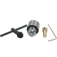 Jadpes 1//4 0.3~3.6mm Quick Change Keyless Drill Bit Chuck Hex Shank Adapter Converter 0.3-3.6mm Conversion Three Jaw Power Tool Hex Shank