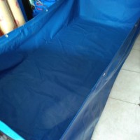 kolam terpal pvc semi karet 2x1x0.50cm
