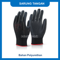 sarung tangan pu hitam - M