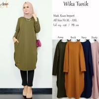 Wika longtunik blouse atasan wanita kaos import