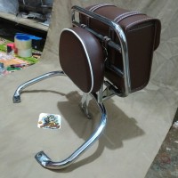 Back Rack Vespa Lx dan S plus tas.. aksesoris vespa.