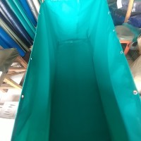 kolam terpal PVC semi karet 1.60x1.20x1.05