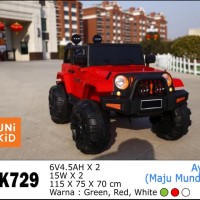 Mainan Mobil Aki Anak Jeep Rubicon Unikid UK-729
