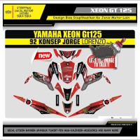Decal Sticker Motor Yamaha Xeon Gt 125 Fullbody MERAH 99