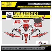 Decal Sticker Motor Yamaha Xeon Gt 125 Fullbody JL MERAH