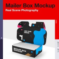 Download Mockup Box Makanan Yellow Images