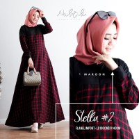 Gamis Motif Kotak Kotak Terbaru 2019 Kualitas HQ