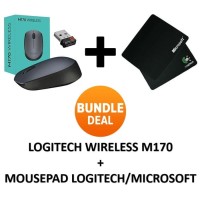 LOGITECH M170 MOUSE WIRELESS FREE MOUSE PAD
