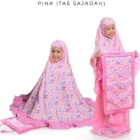 MUKENA ANAK SIZE S EVVA FREE TAS SAJADAH PINK