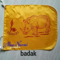 bendera regu pramuka hewan badak