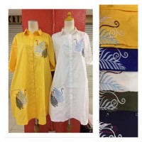 Tunik Katun Jumbo Tangan 7/8 Bordir Bumil 578