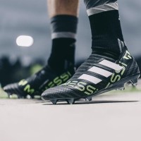 sepatu bola adidas nemeziz 17+ black green