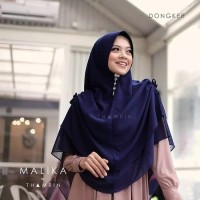 Jilbab Khimar Malika syari 2 layer jumbo