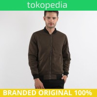 Murah original Edwin Jaket Bomber Pria Bond Slim Fit Dark Olive