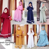 gamis anak M 4-5 thn - Size M, Putih