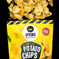 Irvin Potato Chip salted egg 105 gram snack kentang