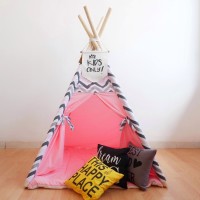 Teepee tent (tenda anak) - Chevron Pink