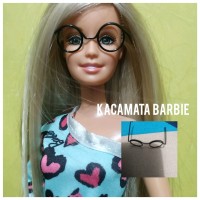 kacamata barbie bulat bolong korea style
