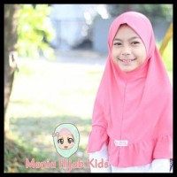 HARGA SPESIAL Jilbab anak anak instan. Monia hijab kids size L 5-8th