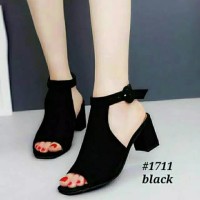 Sepatu sandal sendal wanita hak tahu big high heels suede ag 42
