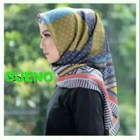 Bueno Hijab Segiempat Voal motif Deenay kw