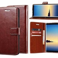 FLIP COVER WALLET Oppo A7 LEATHER CASE COVER KULIT