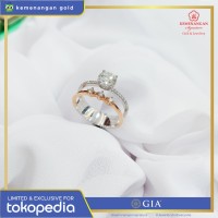 Cincin Berlian GIA Diamond Stacking ring size : 15